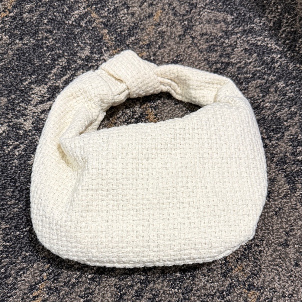 Urban Expressions Cream Textured Hobo Bag